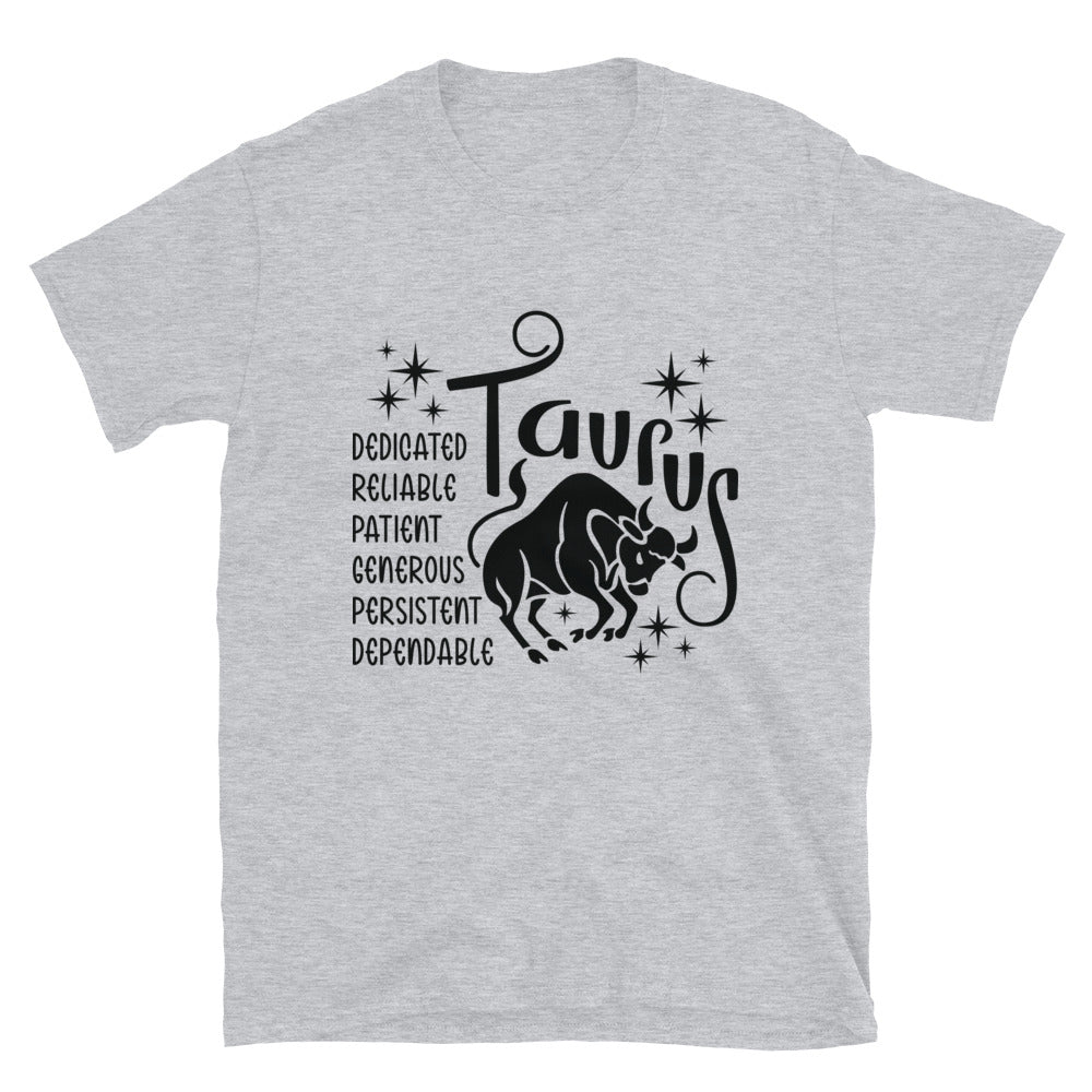 Taurus Zodiac Positive Traits TShirt - Sport Grey Color - https://ascensionemporium.net